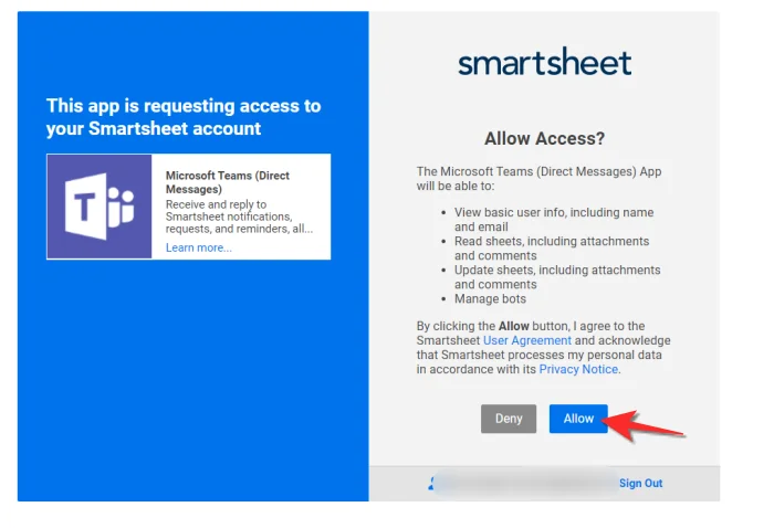 Microsoft Teams에 Smartsheet를 추가하는 방법