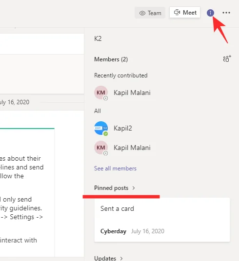 วิธีปักหมุดข้อความบน Microsoft Teams