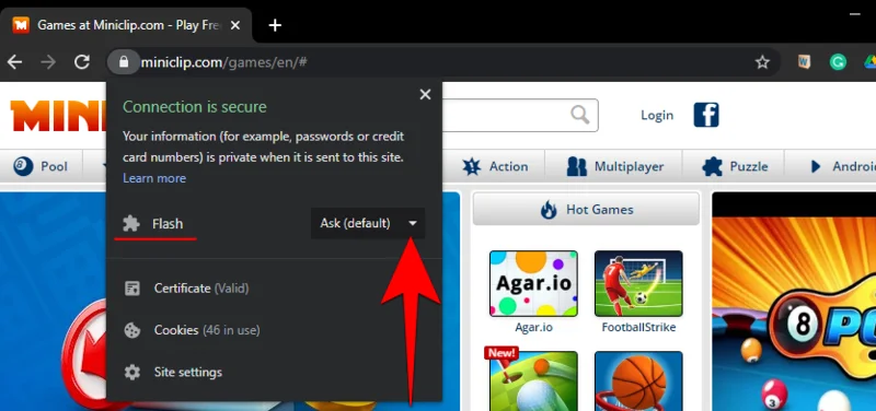 Windows 11에서 Adobe Flash Player 차단을 해제하는 방법