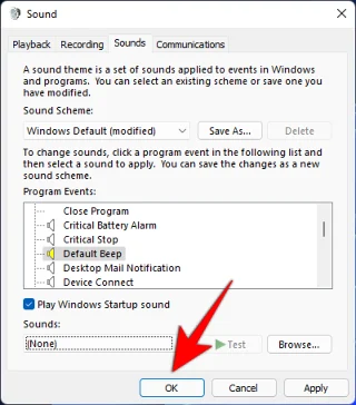 Windows 11 경고음을 비활성화하는 방법