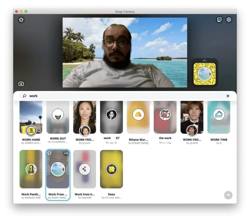 Zoom、Microsoft Teams、WebEx、Skype、Googleハングアウトなどのスナップカメラフィルター：ダウンロード、セットアップ、使用方法のヒント