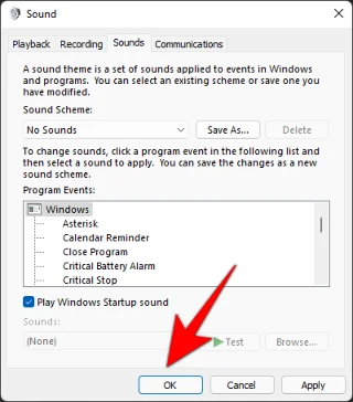Windows 11 경고음을 비활성화하는 방법