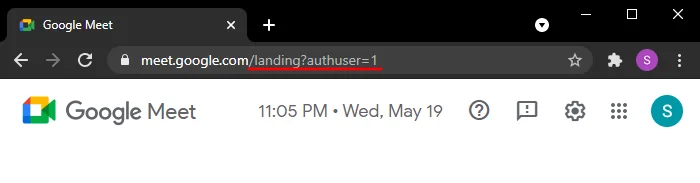 URL avec numéro de compte