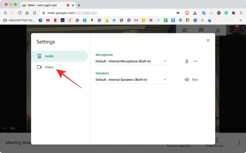 Comment retourner ou mettre en miroir la caméra sur Google Meet sur Windows et Mac