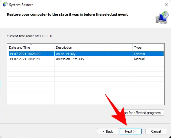 Windows 11에서 복원 지점을 만드는 방법