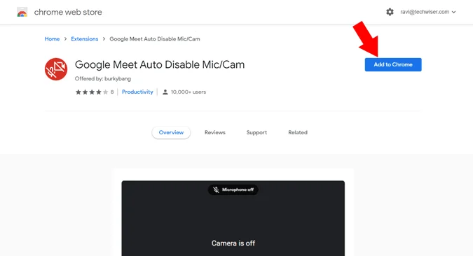 Comment mettre automatiquement en sourdine et désactiver la vidéo sur Google Meet