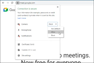 8 modi per risolvere il problema con la fotocamera di Google Meet che non funziona su qualsiasi browser