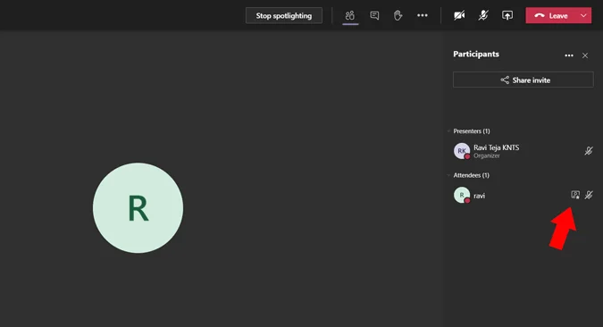 Cara menggunakan Spotlight di Rapat Microsoft Teams