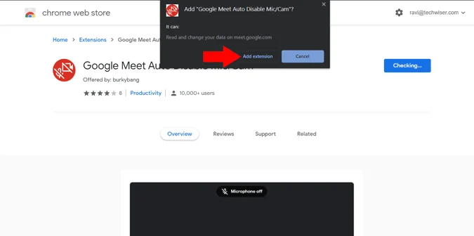 Comment mettre automatiquement en sourdine et désactiver la vidéo sur Google Meet