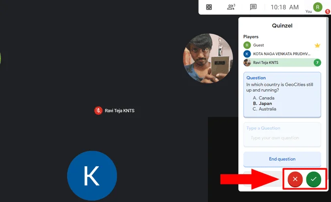 Comment mener un quiz sur Google Meet