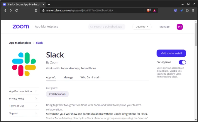 Comment utiliser Zoom avec Slack de manière transparente