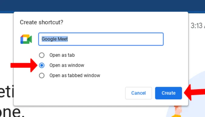 اختصار Google Meet