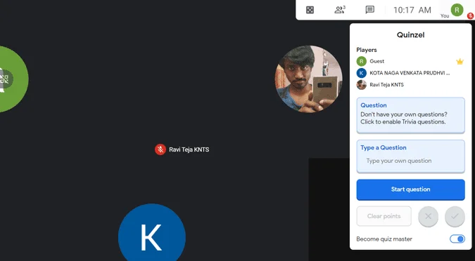 Comment mener un quiz sur Google Meet